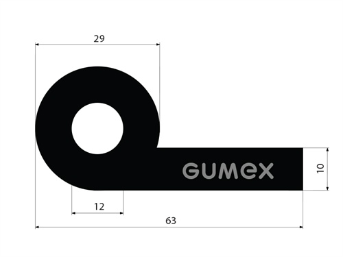 GUMMIPROFILE P-FORM - EPDM